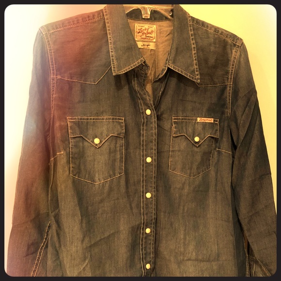 Lucky Brand denim shirt - Picture 2 of 4